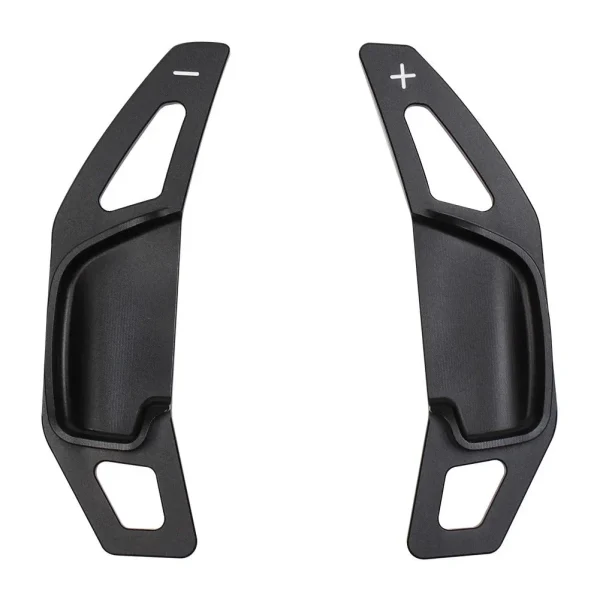 2PCS Aluminum Black Steering Wheel Paddle Shifter