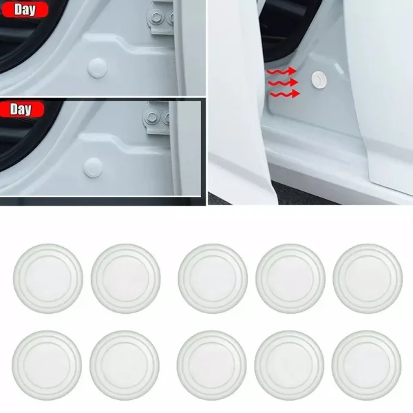 20PCS White Door Shock Absorber Pads - Rubber Bumper Pads - Image 3